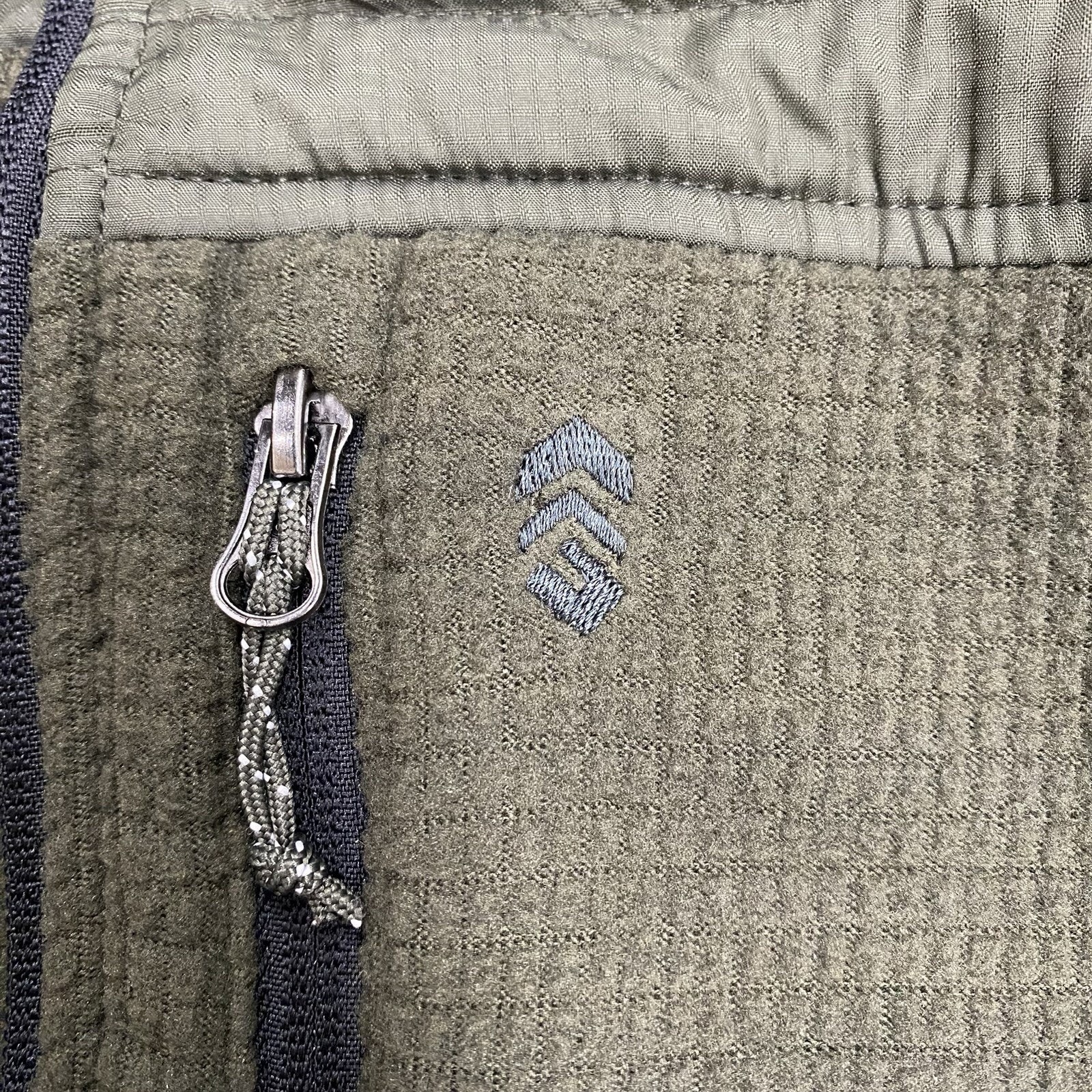 Free Country Men’s L Grid Fleece Jacket Dark Olive Gorpcore Hiking Outdoor Nwt — image 8 of 8